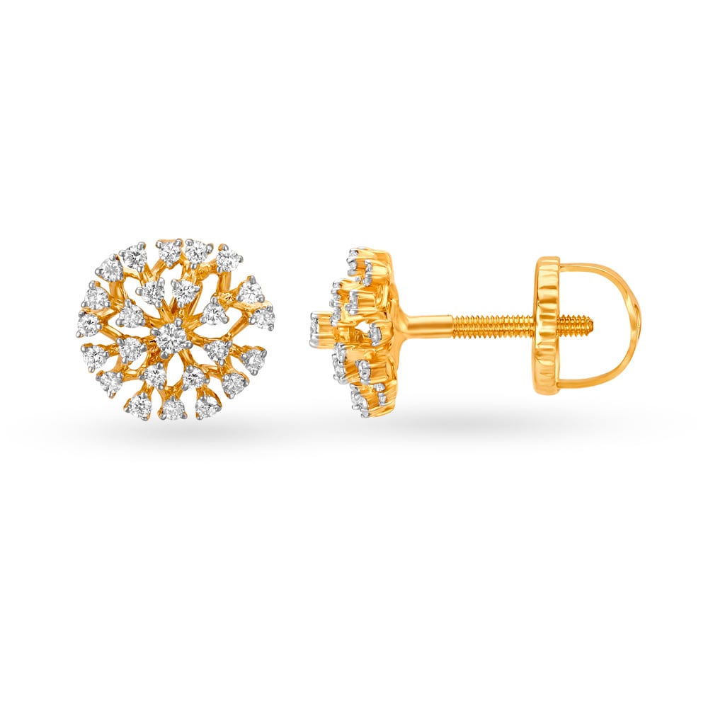 Shimmering Dainty Diamond Stud Earrings,,hi-res image number null