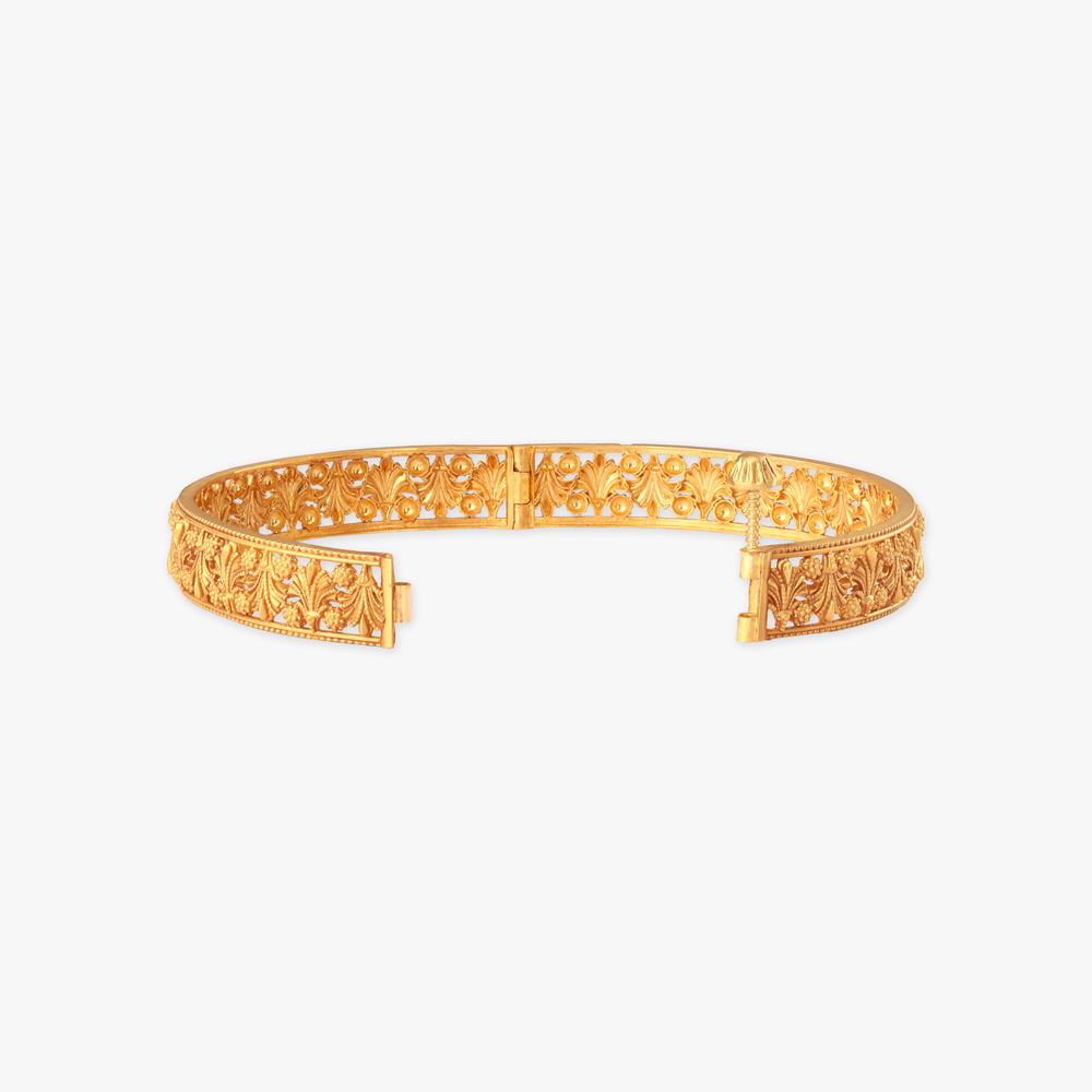 Midnight Bloom Gold Bangles,,hi-res image number null