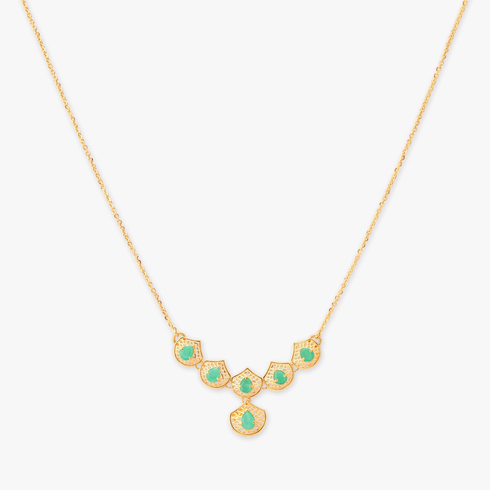 

Droplet Gold Necklace Set