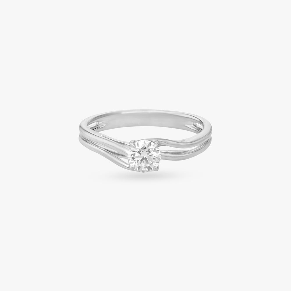 Infinite Curve Solitaire Ring,,hi-res image number null