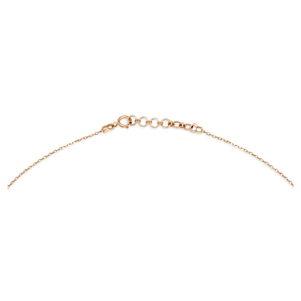 14kt White And Rose Gold Diamond Pendant with Chain,,hi-res image number null