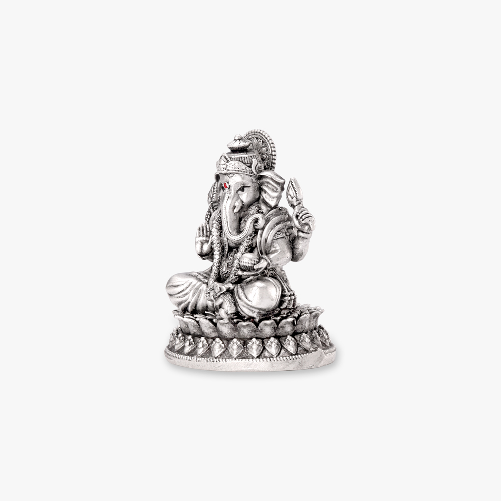 Shri Ganesh Silver Idol,,hi-res image number null