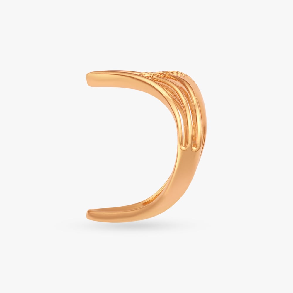 Rising Chevron Gold Ring,,hi-res image number null