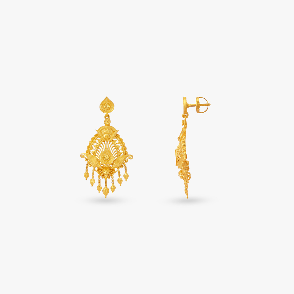 Regal Plume Gold Necklace Set,,hi-res image number null