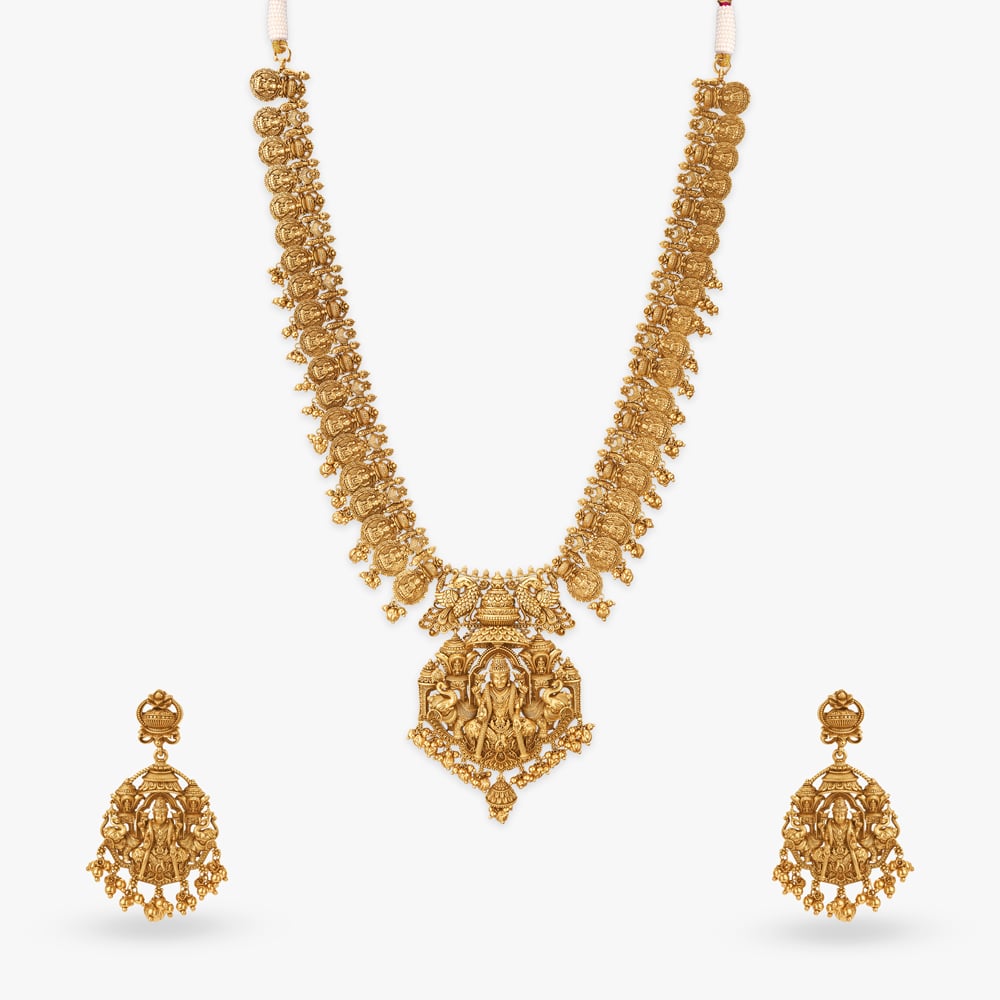 Devi Coin Gold Necklace Set,,hi-res image number null