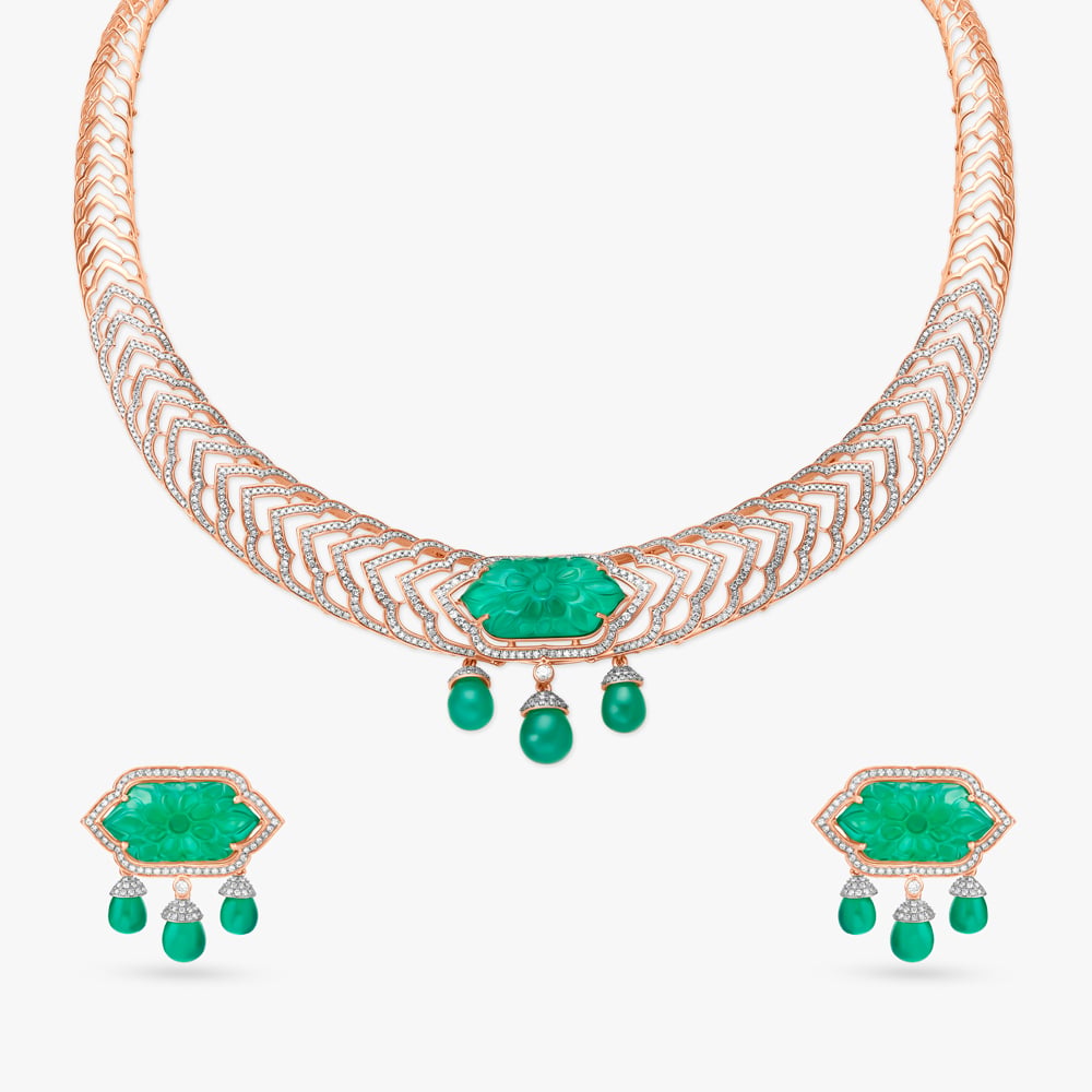 Verdant Grandeur Necklace Set,,hi-res image number null