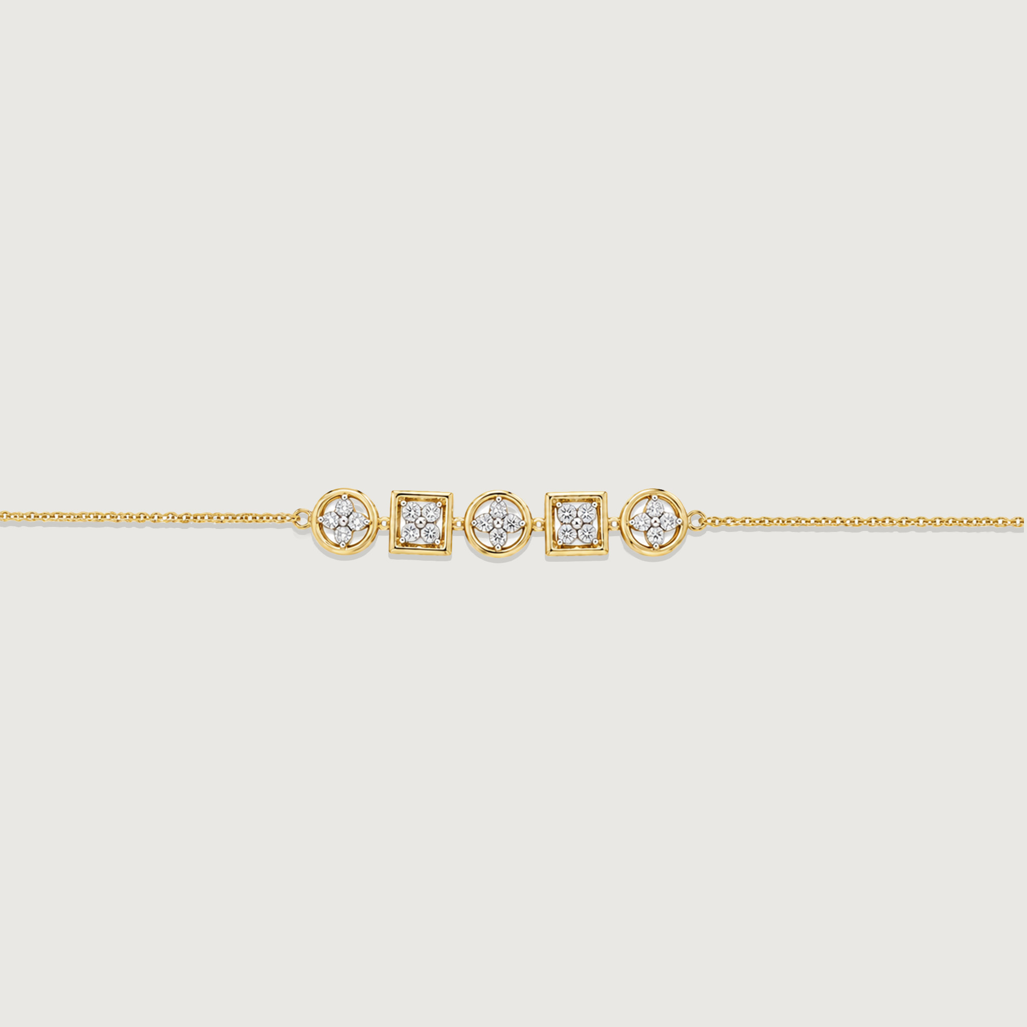 Geometric Rhythm Diamond Bracelet,,hi-res image number null