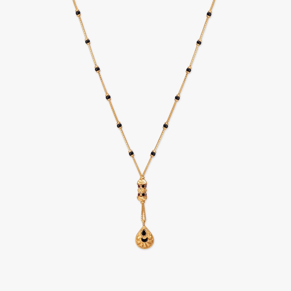 

Ornate Cascade Gold Mangalsutra