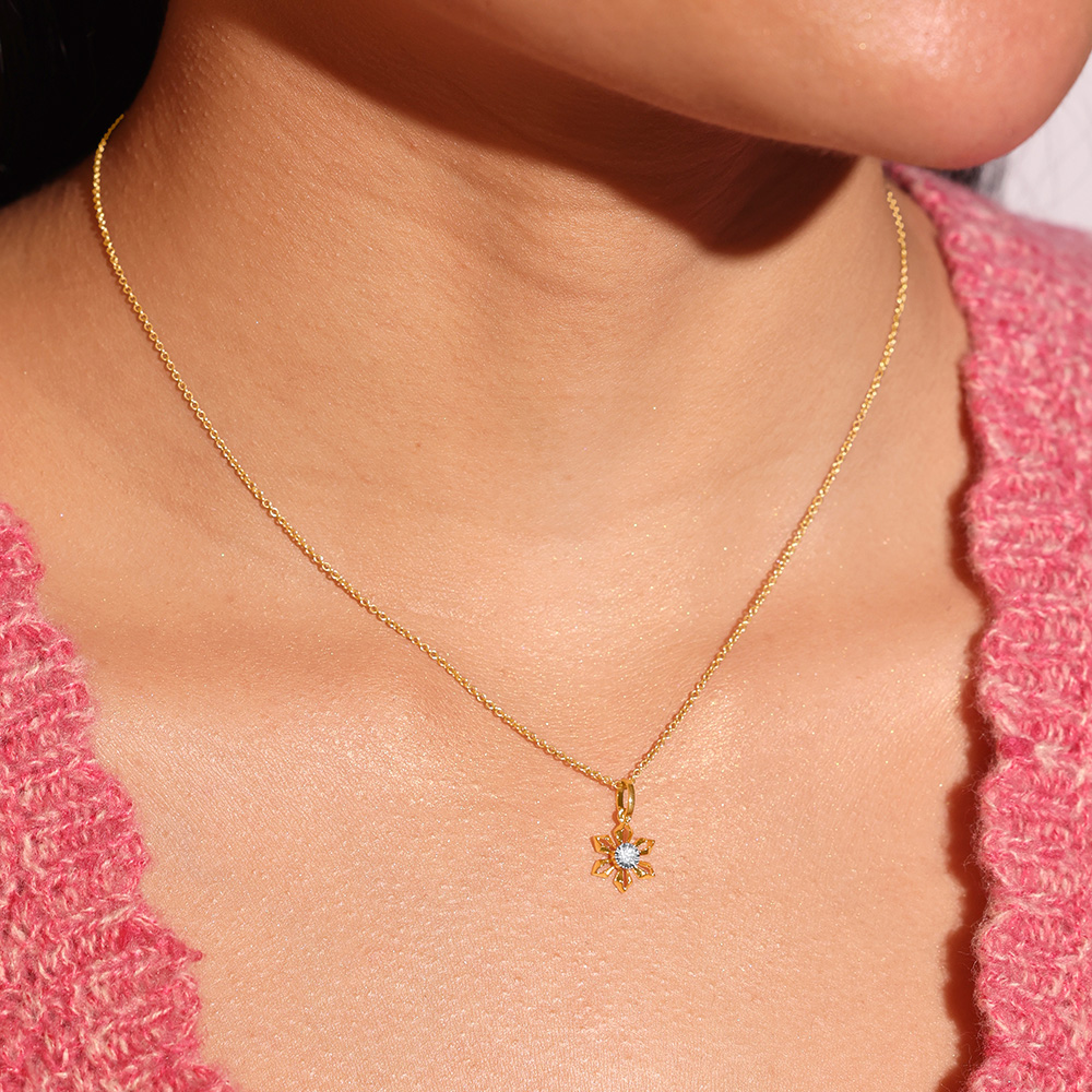 Whimsy Daisy Diamond Pendant,,hi-res image number null