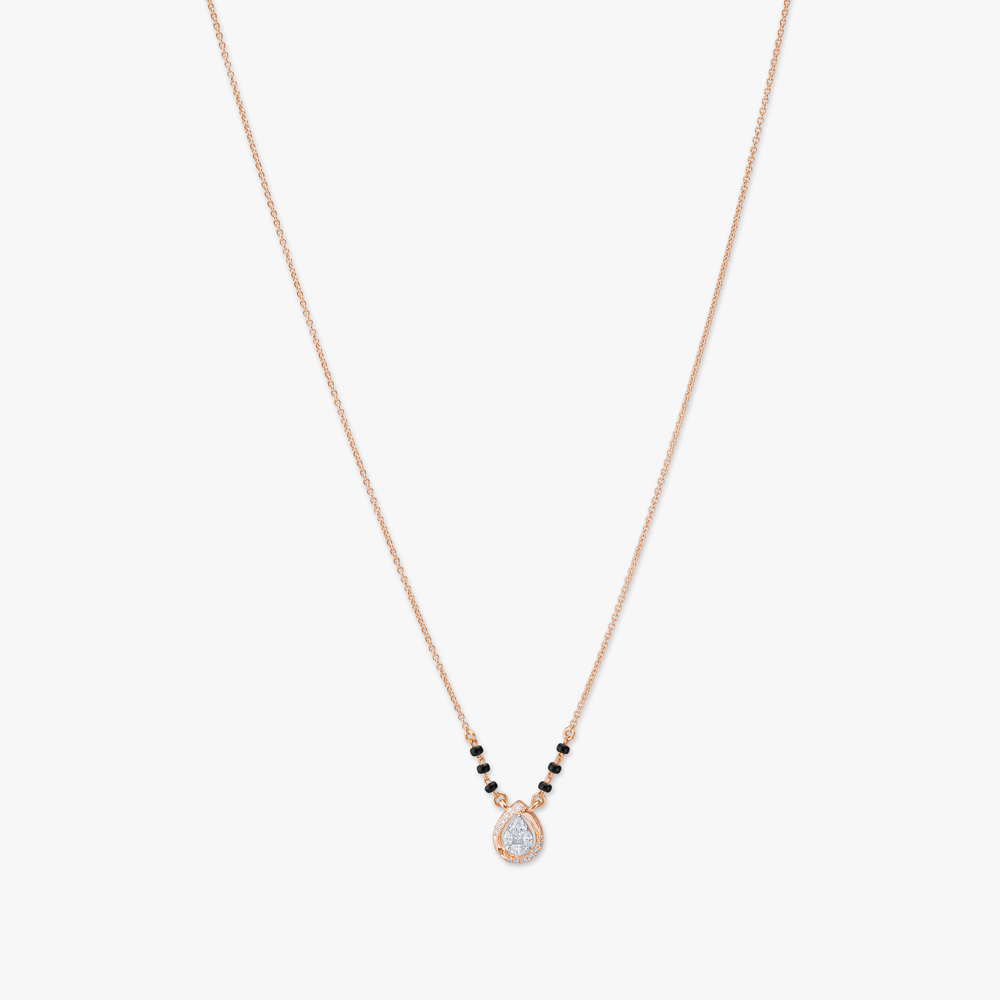 

Sparkling Teardrop Diamond Mangalsutra