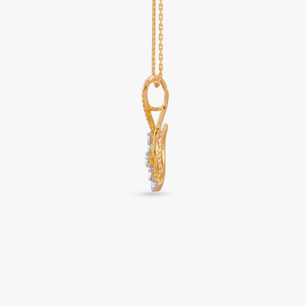 Whimsical Loop Diamond Pendant and Earrings Set,,hi-res image number null