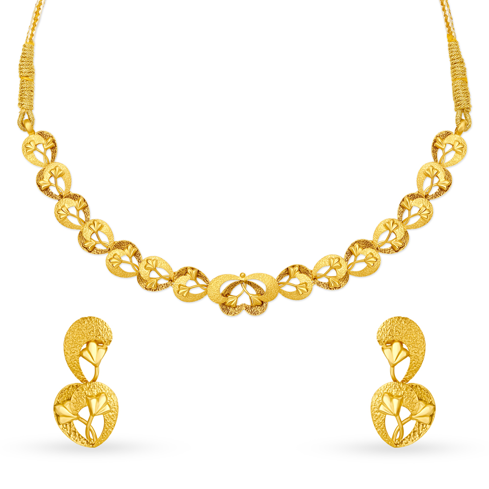 Stylish Gold Necklace Set,,hi-res image number null