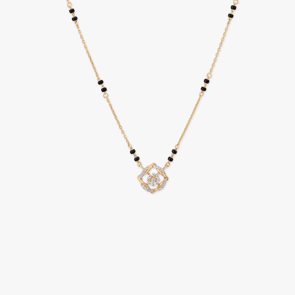 Harmony Bloom Diamond Mangalsutra,,hi-res image number null