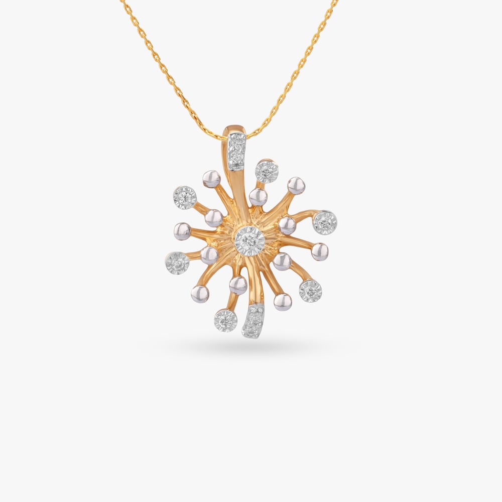 

Sunflare Starburst Diamond Pendant