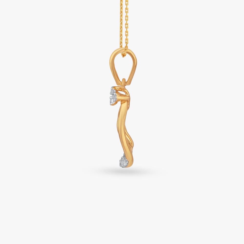 Flower Crest Diamond Pendant,,hi-res image number null