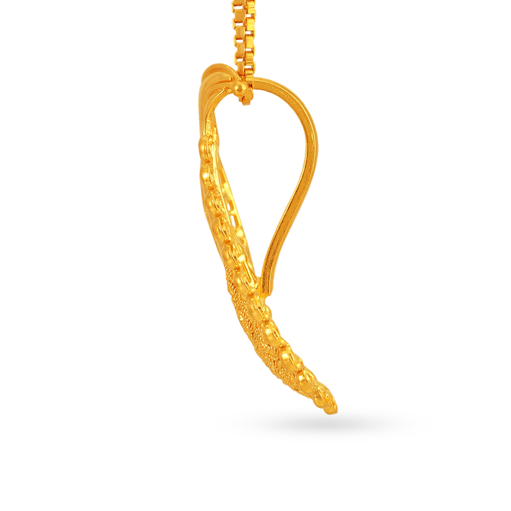 Mango Shaped Filigree Paisley Pendant Set,,hi-res image number null