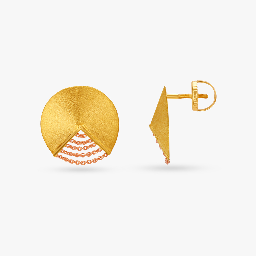 Glimmering Circle Stud Earrings,,hi-res image number null