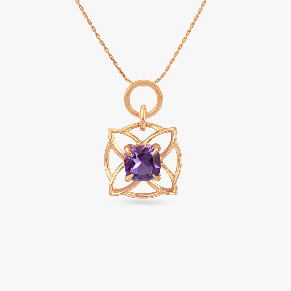 

Sculpted Bloom Gold Pendant