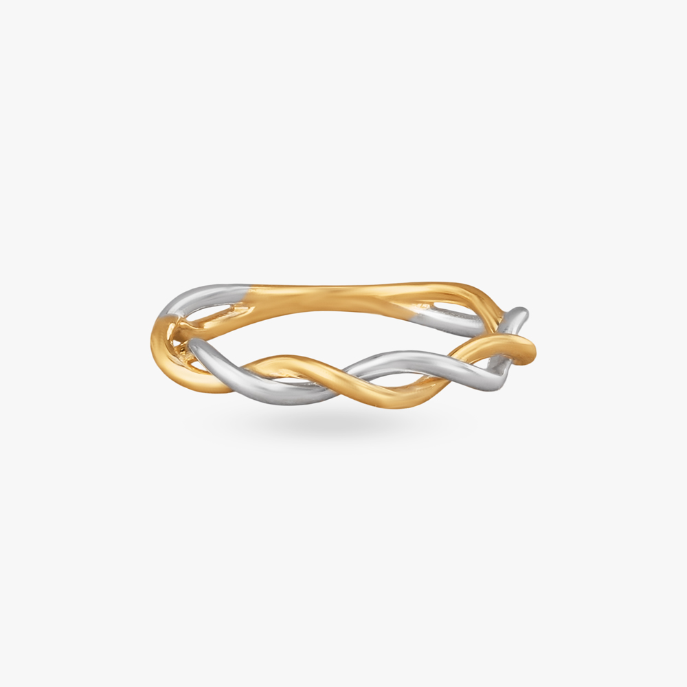 Interlace Flow Gold Ring,,hi-res image number null
