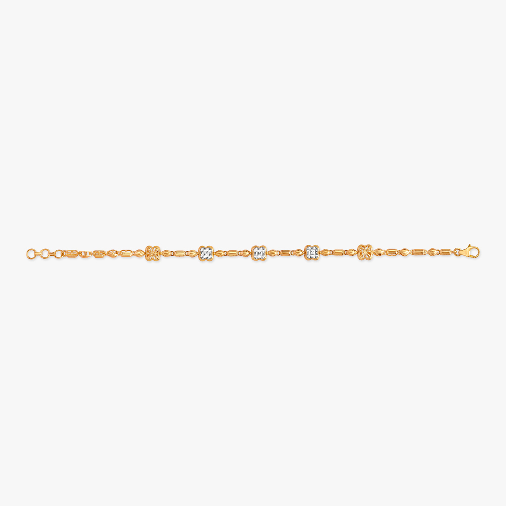 Clover Trail Gold Bracelet,,hi-res image number null