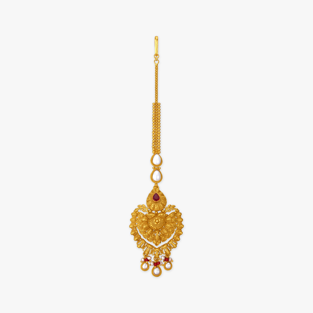 Luxurious Heritage Maang Tikka,,hi-res image number null