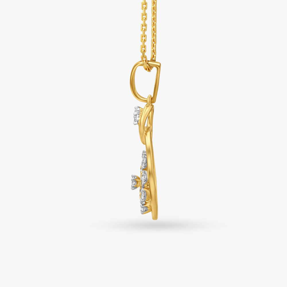 Charming Flower Diamond Pendant,,hi-res image number null