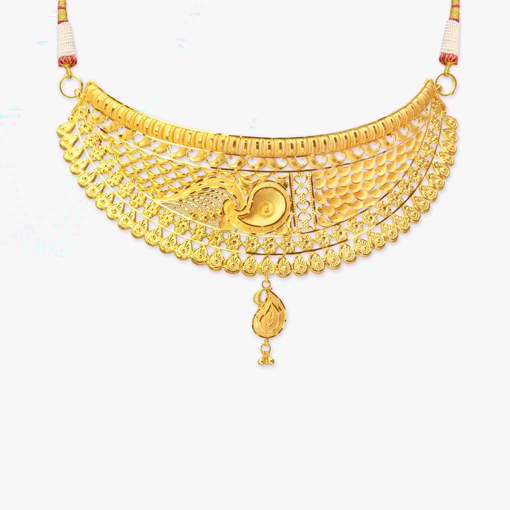 

Muse Peacock Gold Necklace