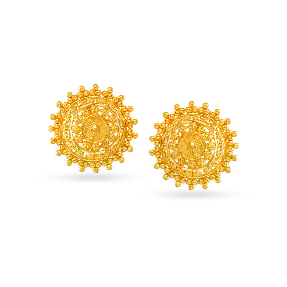 

Dazzling Floral Stud Earrings