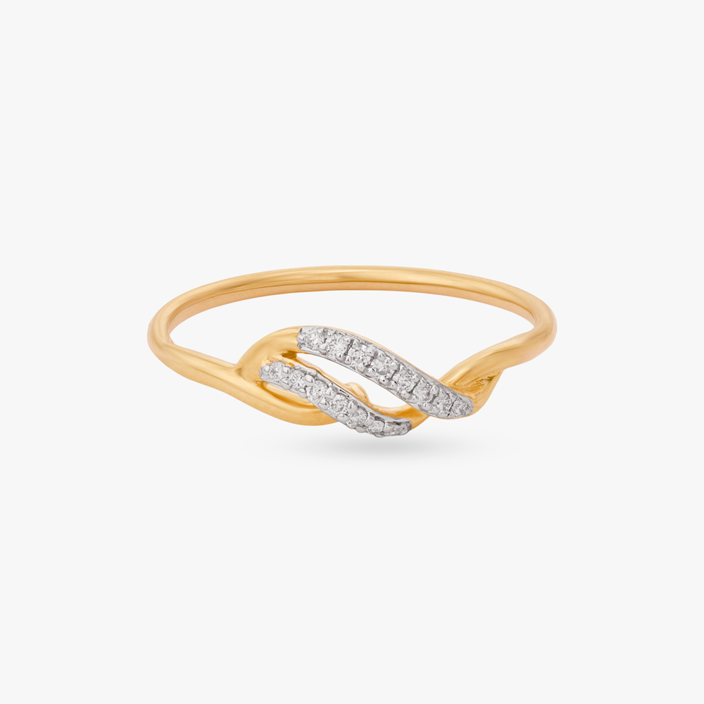 Twisted Wave Diamond Ring,,hi-res image number null