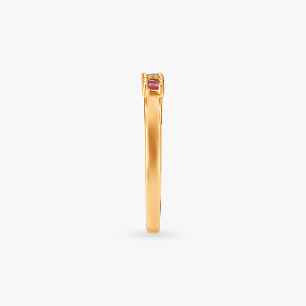 Rainbow Harmony Gold Finger Ring,,hi-res image number null