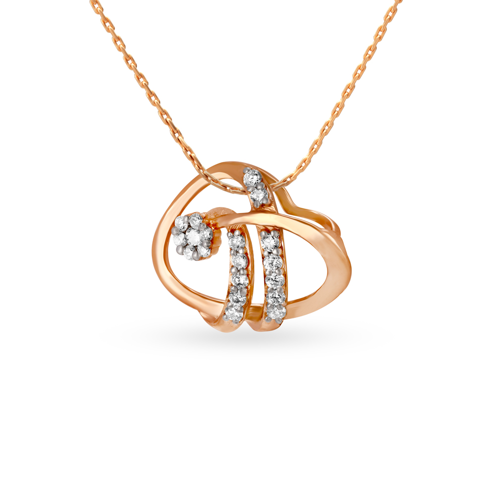 Swirl Symphony Diamond Pendant and Earrings Set,,hi-res image number null