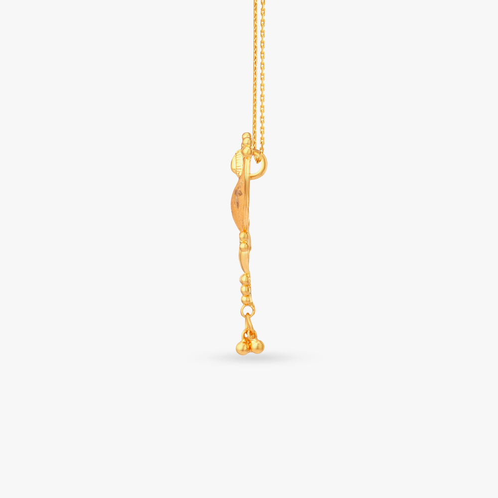 Crescent Glow Gold Pendant,,hi-res image number null