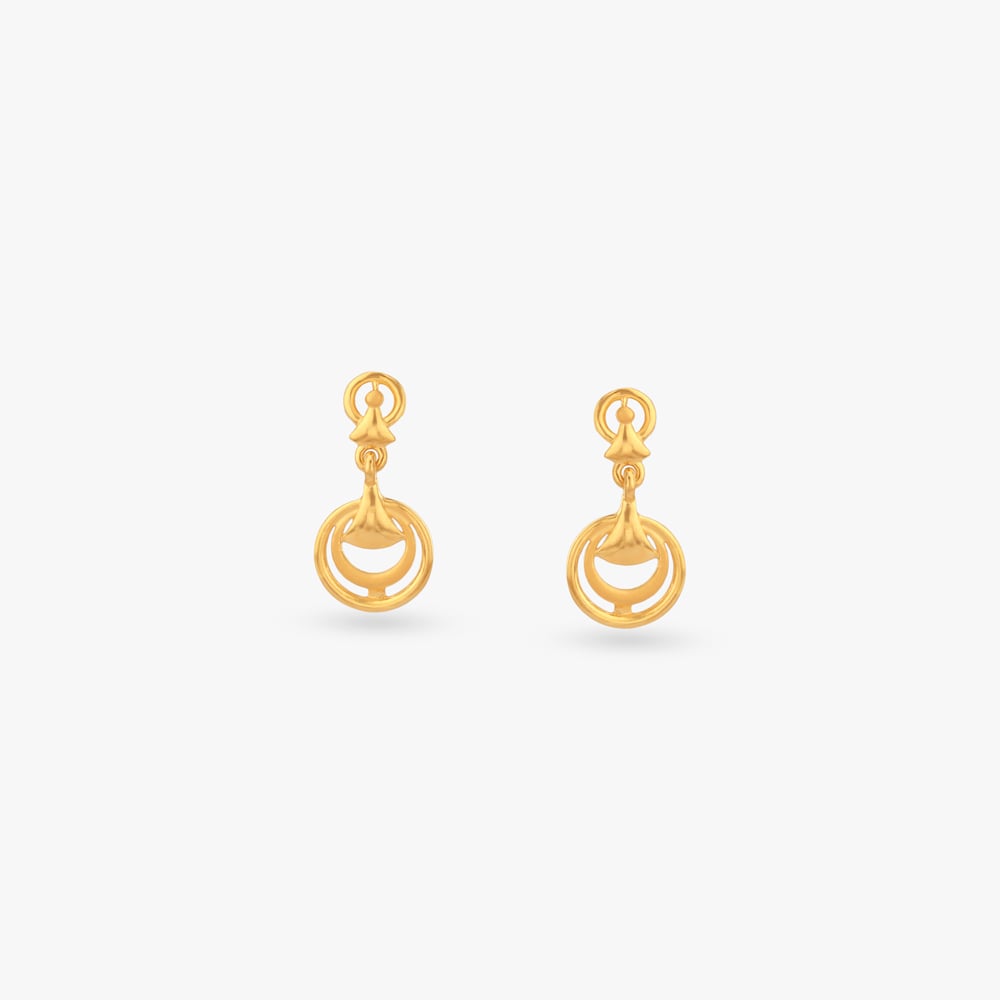 

Orbit Grace Gold Drop Earrings
