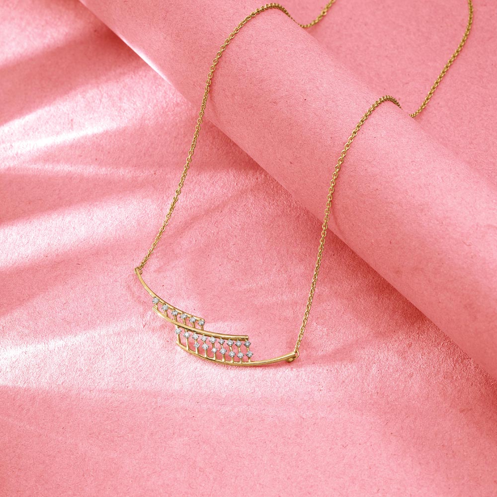 Gleaming Curve Diamond Necklace,,hi-res image number null