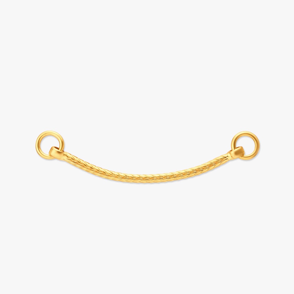 Elegant Gold Ear Chain,,hi-res image number null