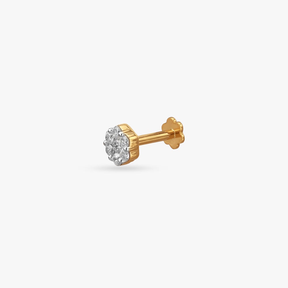 Petite Cluster Diamond Nose Stud,,hi-res image number null