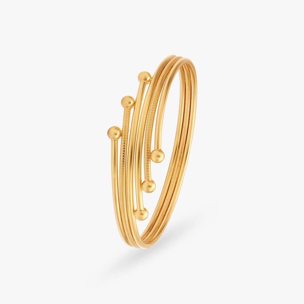 Artistic Gold Bangle,,hi-res image number null