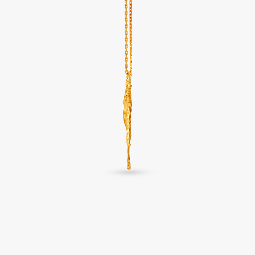 Flourish Gold Pendant,,hi-res image number null