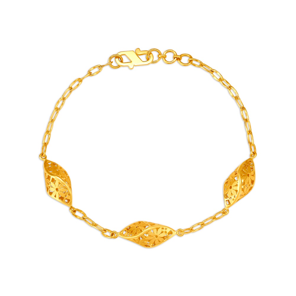 

Stunning Floral Gold Bracelet