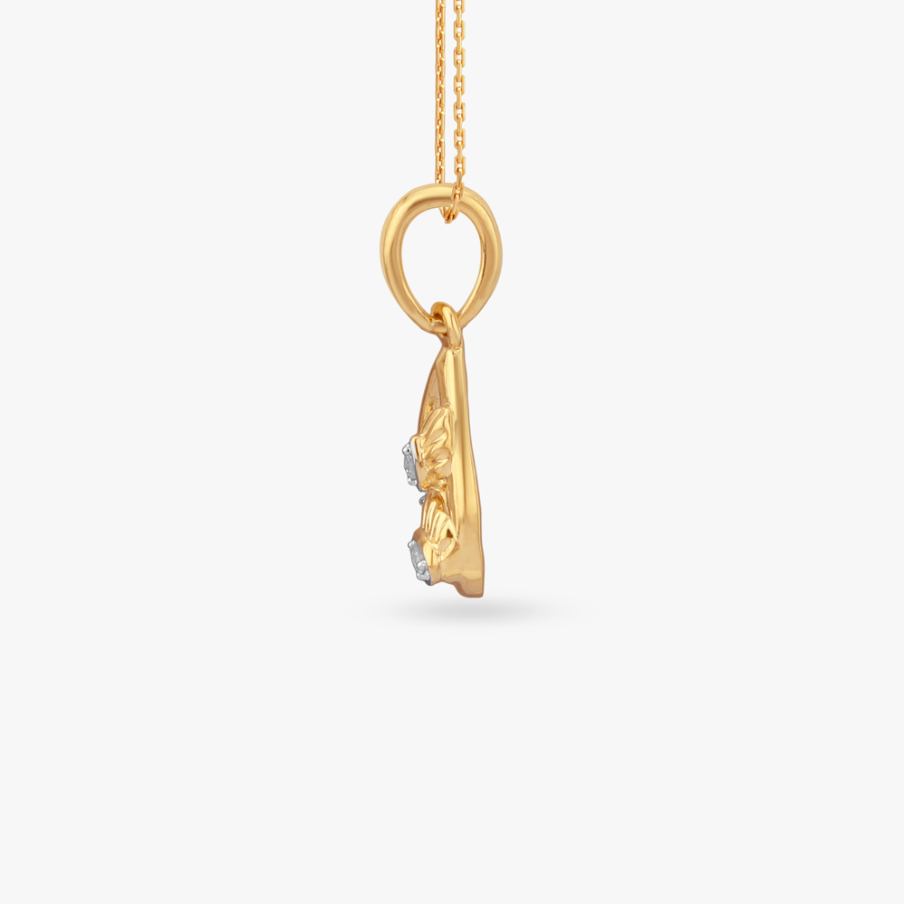 Petal Arc Diamond Pendant,,hi-res image number null