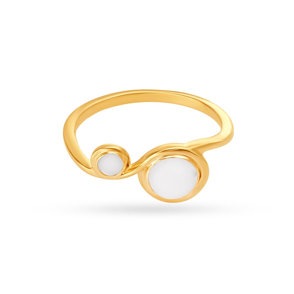 14kt Yellow Gold Flamingo-inspired Finger Ring,,hi-res image number null