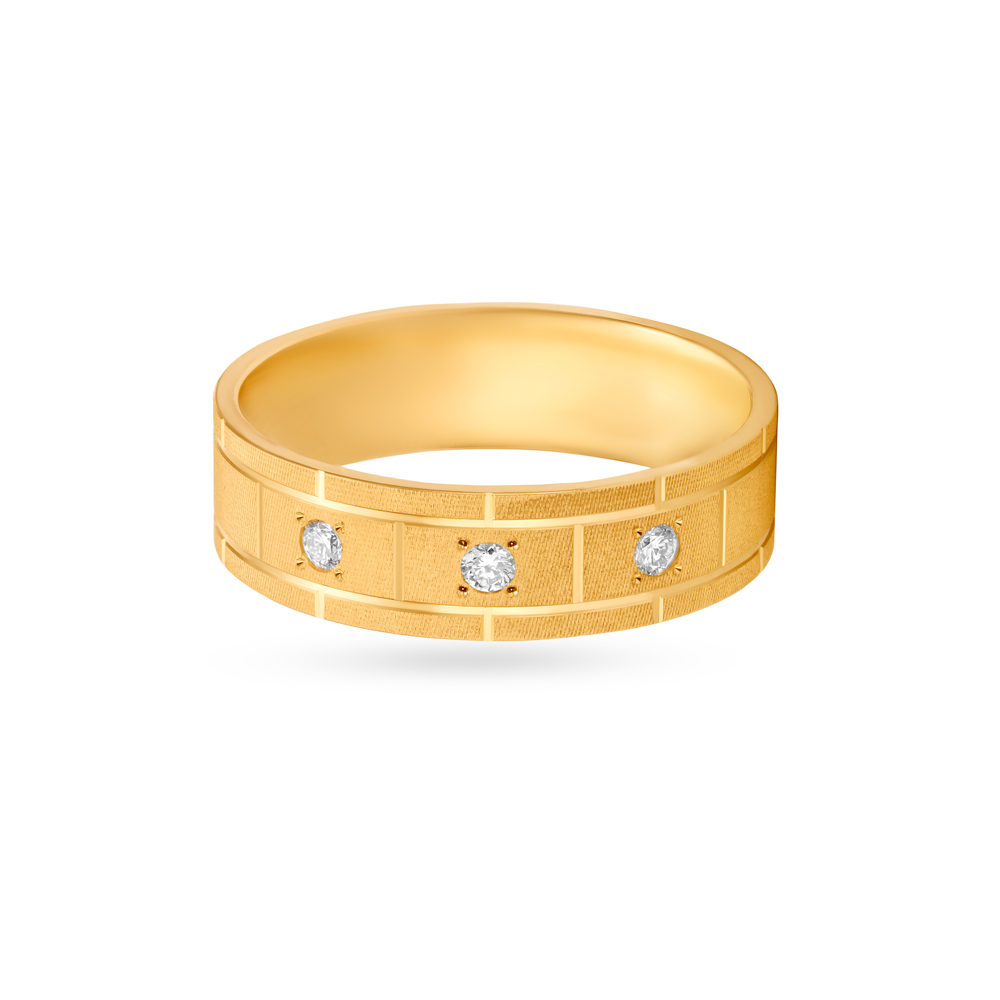 Textured Diamond Men's Finger Ring,,hi-res image number null
