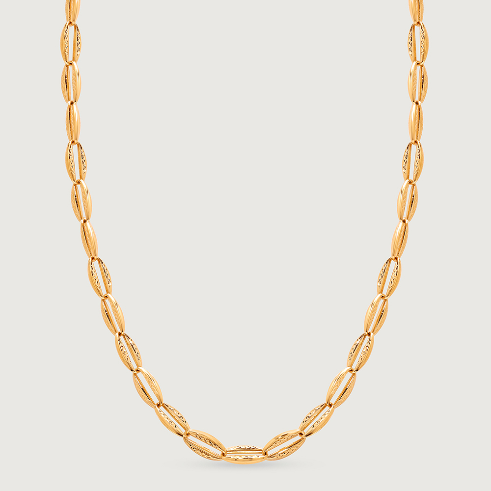 Gleaming Contour 18KT Gold Chain,,hi-res image number null