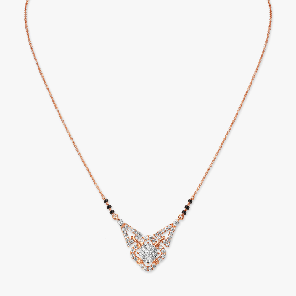 Statement Sparkle Diamond Mangalsutra,,hi-res image number null