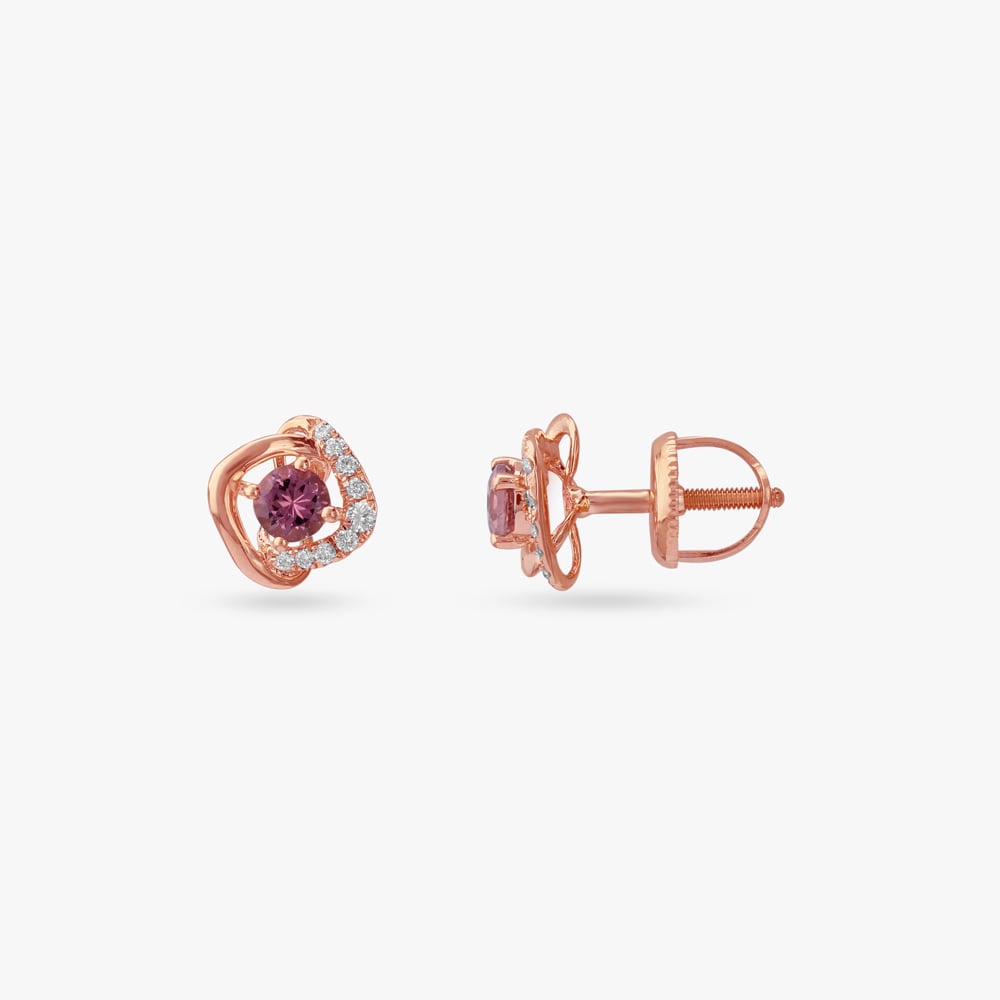 Poppy Pink Diamond Necklace Set,,hi-res image number null