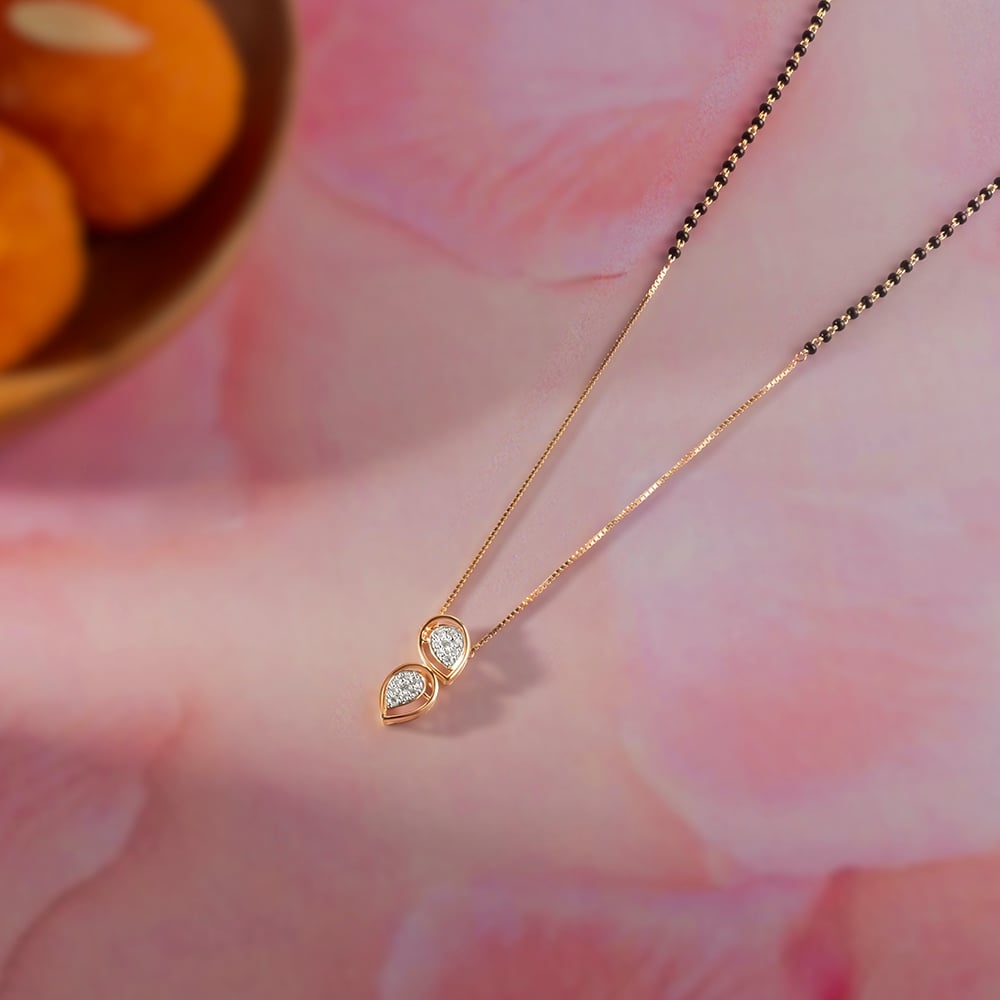 Harmonious Flow Gold and Diamond Mangalsutra,,hi-res image number null