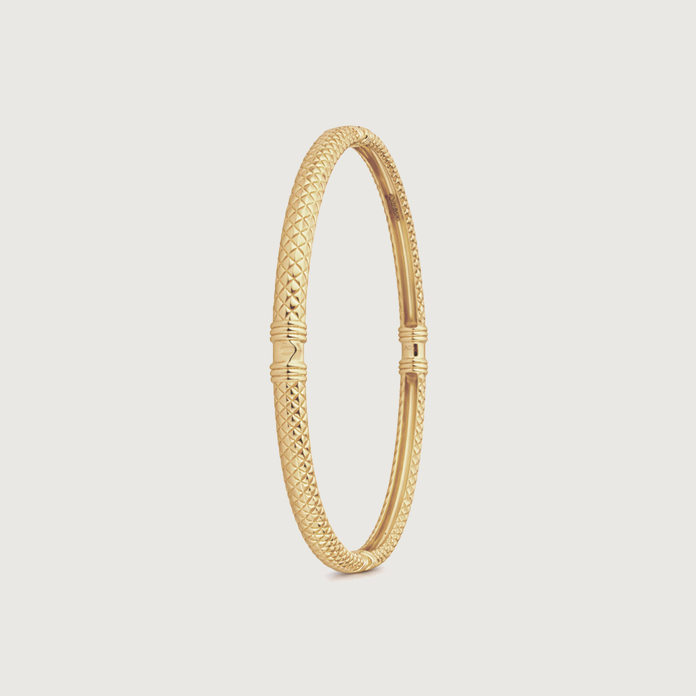 Textured Classic Gold Bangle,,hi-res image number null