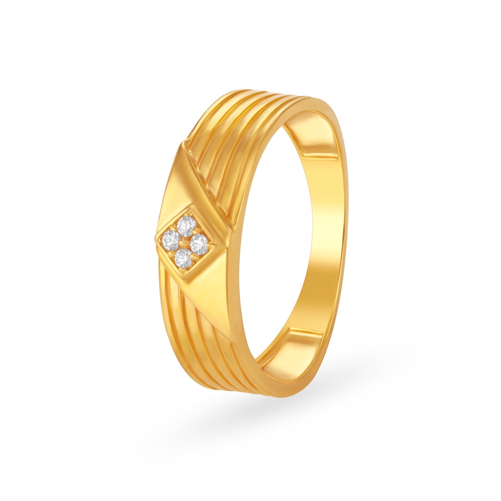 Buy CANDERE - A KALYAN JEWELLERS COMPANY BIS Hallmark 18K Yellow Gold Ring  for Women at Amazon.in