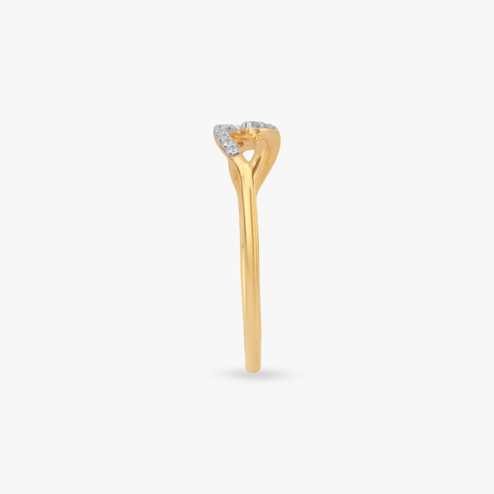Interlaced Curve Diamond Ring,,hi-res image number null