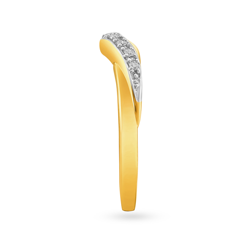 Elegant Overlapping Diamond Ring,,hi-res image number null